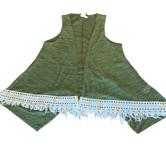 Self Esteem Green Tunic Vest Size Medium - Picture 1 of 6
